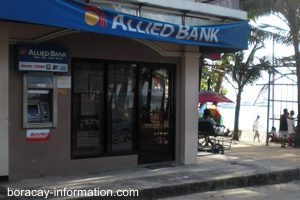 ATM along the beach on Boracay