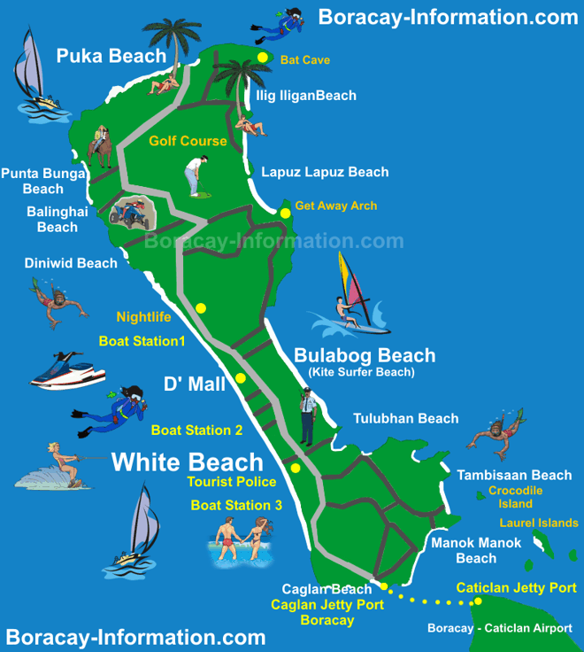 Map of Boracay Island
