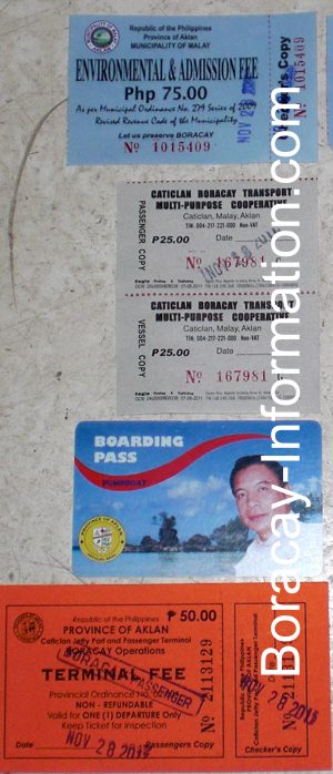 The Transfer Costs from Caticlan to Boracay